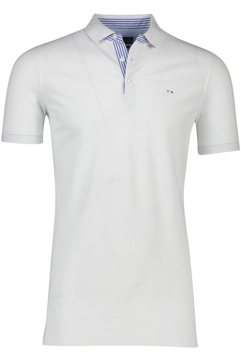 Portofino poloshirt normale fit wit extra lang