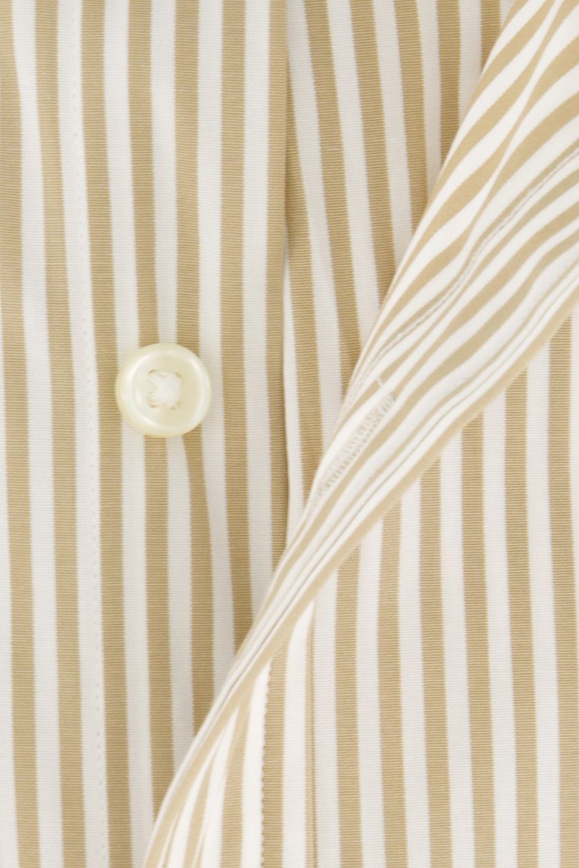 Katoenen Polo Ralph Lauren overhemd slim fit beige gestreept