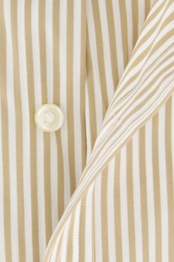 Polo Ralph Lauren overhemd kaki/wit gestreept