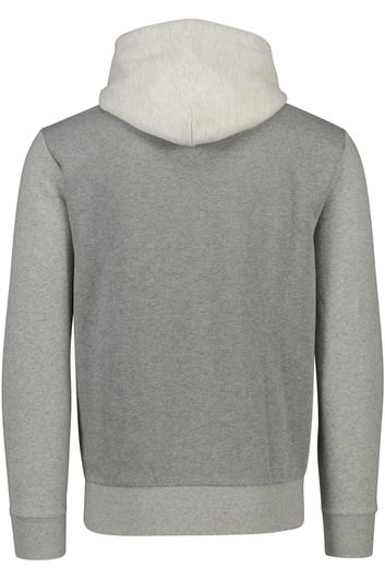 Polo Ralph Lauren sweater grijs en wit effen katoen