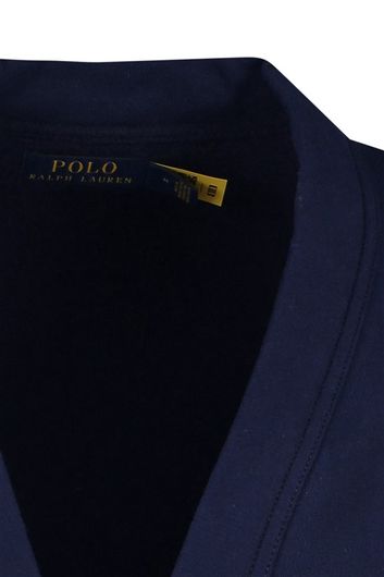 Polo Ralph Lauren vest ronde hals navy knopen effen katoen