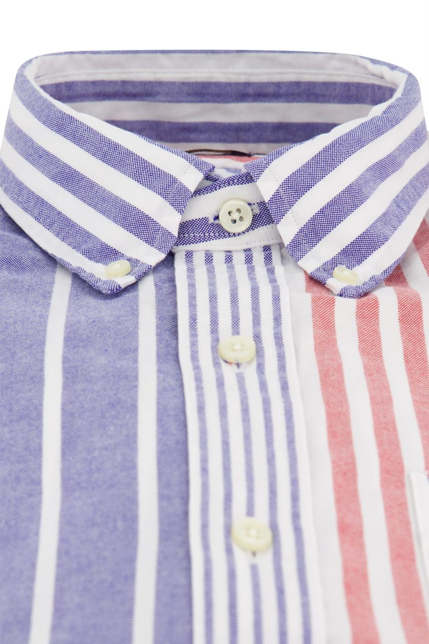 Polo Ralph Lauren casual overhemd Custom Fit paars gestreept 100% katoen