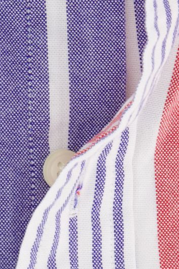 Polo Ralph Lauren casual overhemd normale fit paars gestreept katoen