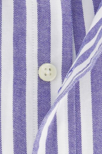 Polo Ralph Lauren casual overhemd Slim Fit blauw wit gestreept 100% katoen