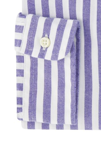 Polo Ralph Lauren casual overhemd Slim Fit blauw wit gestreept 100% katoen