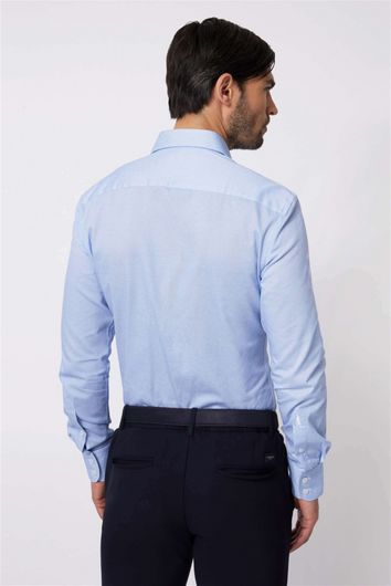 Cavallaro business overhemd slim fit lichtblauw effen katoen
