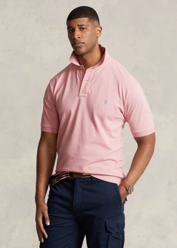 Polo Ralph Lauren polo normale fit roze katoen 3-knoops