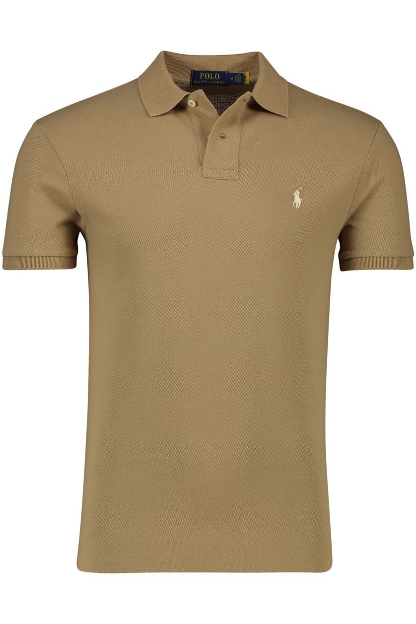 Polo Ralph Lauren polo camel big & tall 2-knoops normale fit katoen