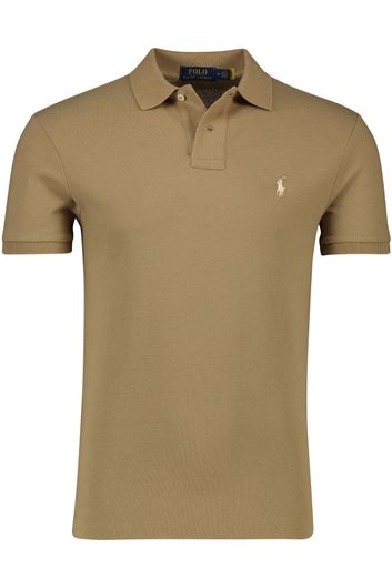 Polo Ralph Lauren polo camel big & tall katoen normale fit 2-knoops