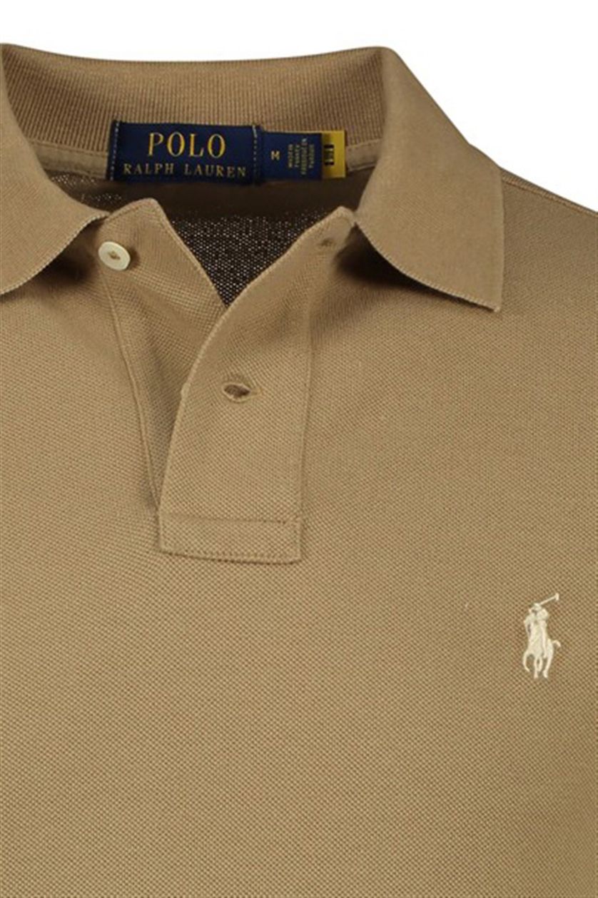 Polo Ralph Lauren polo camel big & tall 2-knoops normale fit katoen