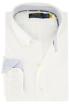 Polo Ralph Lauren Polo Ralph Lauren casual overhemd normale fit wit effen katoen button-down