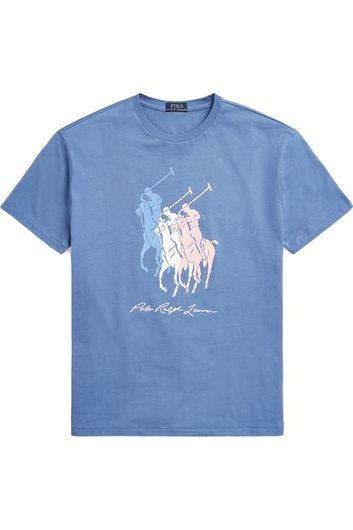 Polo Ralph Lauren t-shirt blauw 3 paarden