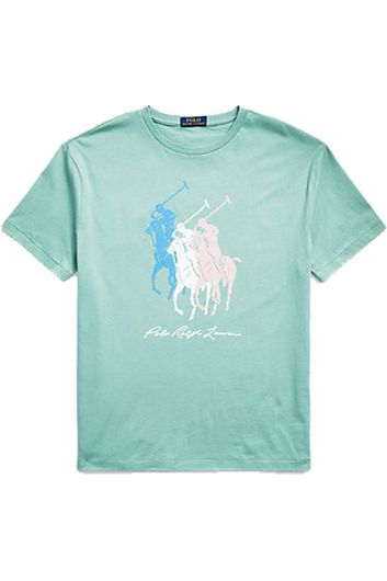 T-shirt Polo Ralph Lauren groen 3 paarden