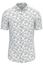 Desoto overhemd korte mouw slim fit wit grijs geprint katoen