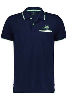 New Zealand New Zealand polo normale fit donkerblauw effen 