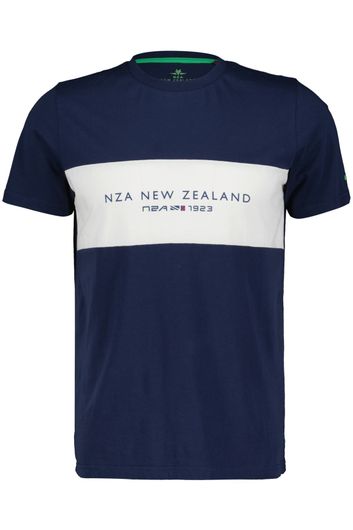 New Zealand t-shirt Ianthe navy uni ronde hals