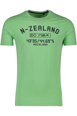 New Zealand New Zealand TEE Caslani t-shirt groen donkerblauwe opdruk