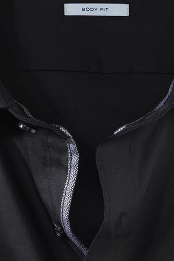 Olymp overhemd Level Five Comfort Stretch katoen zwart