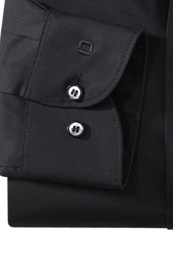 Olymp overhemd Level Five Comfort Stretch katoen zwart