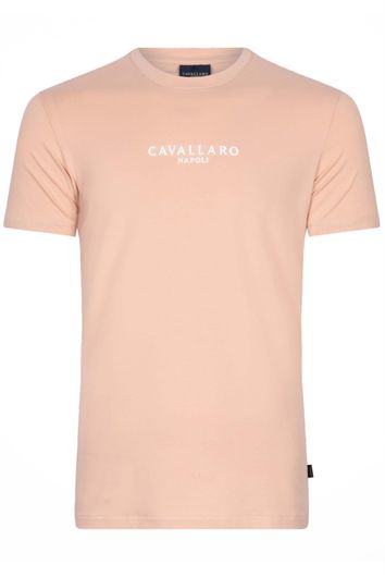 Cavallaro t-shirt oranje apricot effen