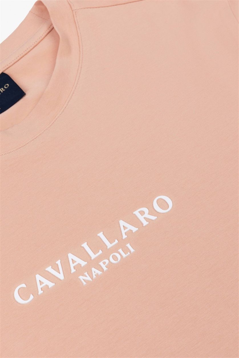 Cavallaro t-shirt oranje effen korte mouw