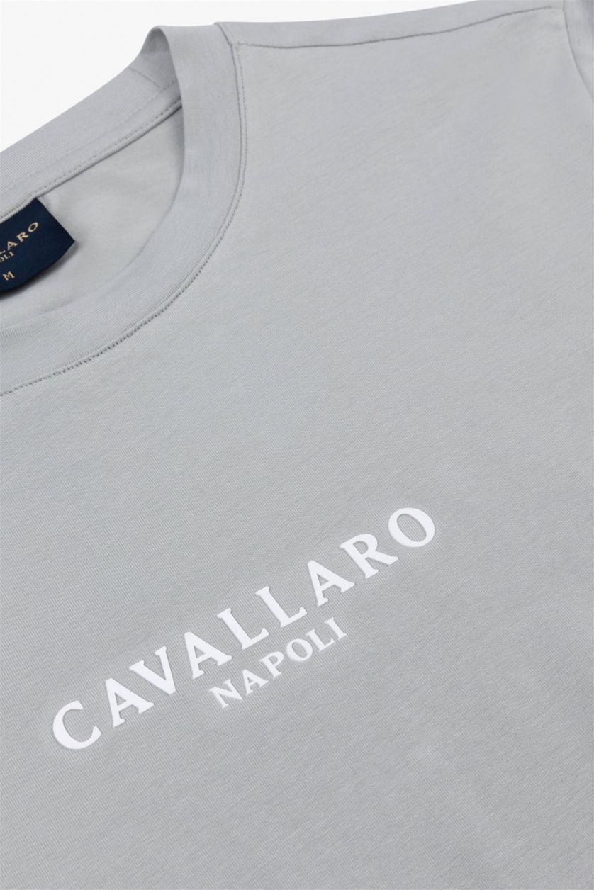 T-shirt Cavallaro ronde hals groen effen