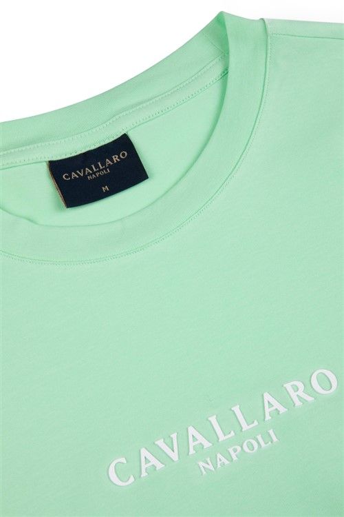 Cavallaro T-shirts groen slim fit