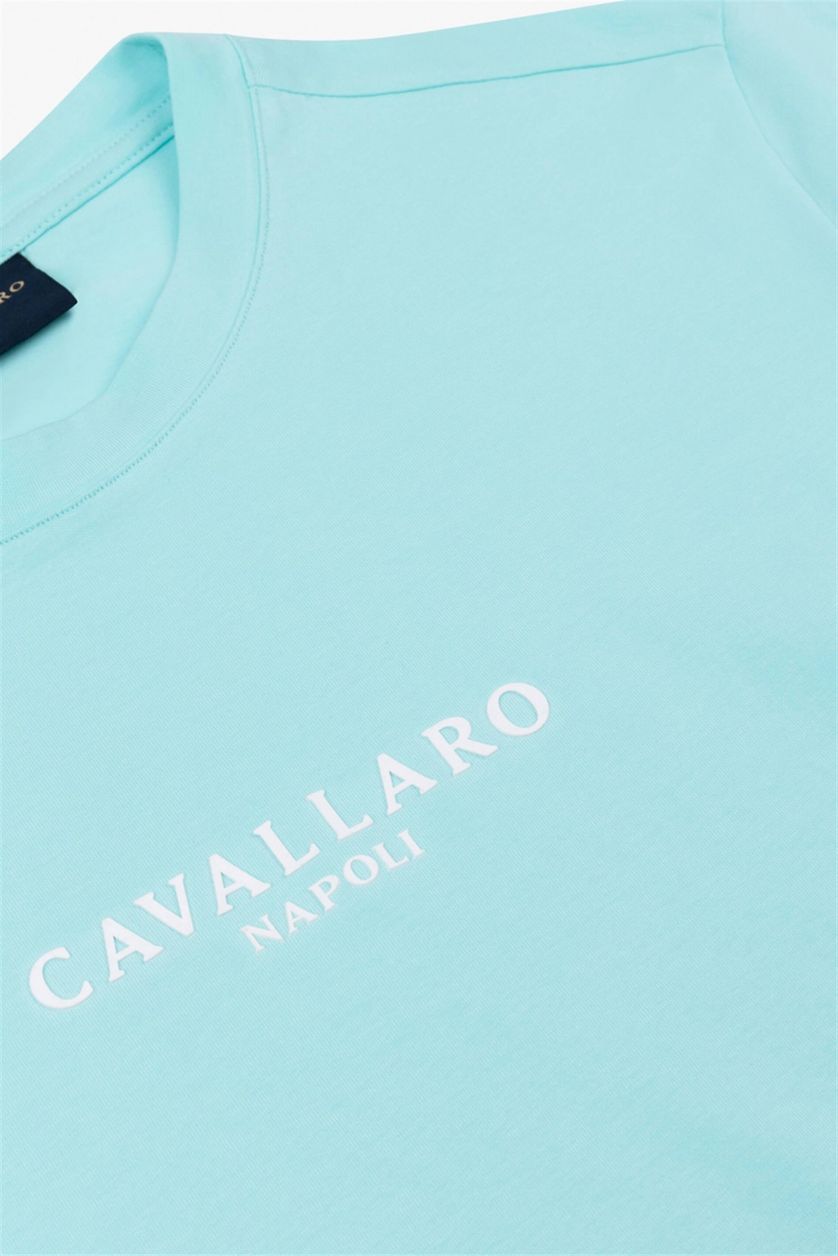 Cavallaro t-shirt lichtblauw effen katoen