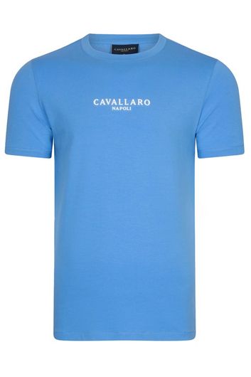 Cavallaro T-shirts blauw katoen
