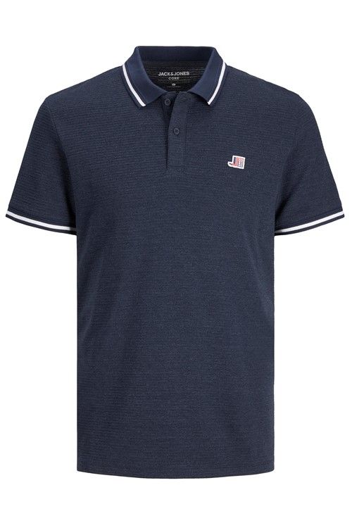 Jack & Jones polo donkerblauw normale fit