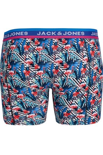 Jack & Jones Boxershorts 3-pack blauw geprint katoen