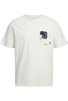 Jack & Jones Jack & Jones T-shirts wit met borstzak katoen