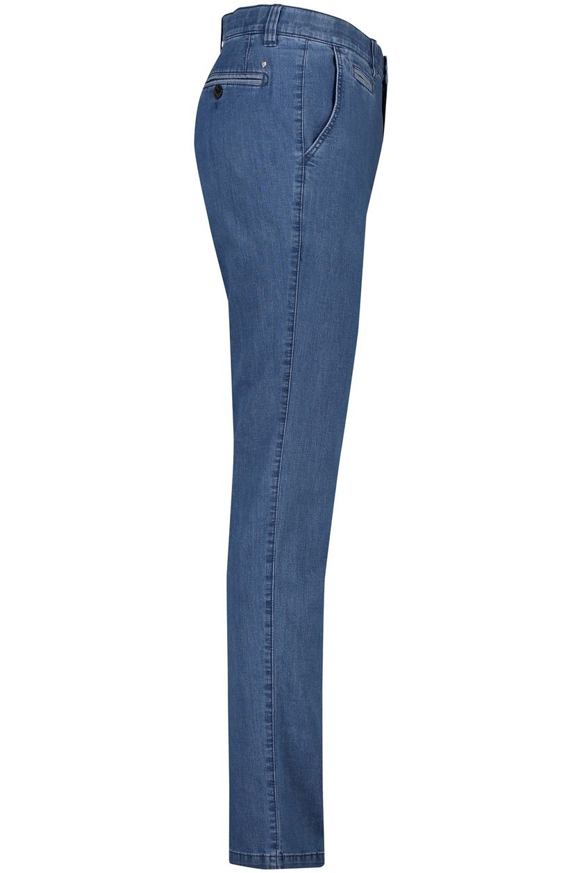 nette jeans COM4 blauw effen katoen