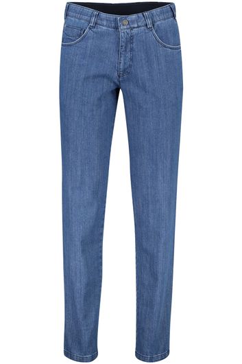 COM4 nette jeans Swing Front blauw effen denim