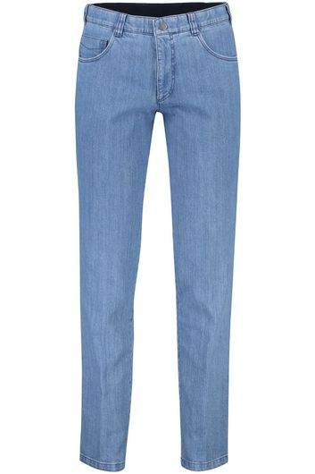 COM4 nette jeans Swing Front lichtblauw effen katoen