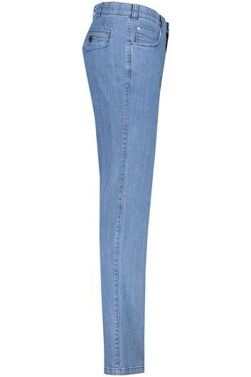 COM4 nette jeans Swing Front lichtblauw effen katoen