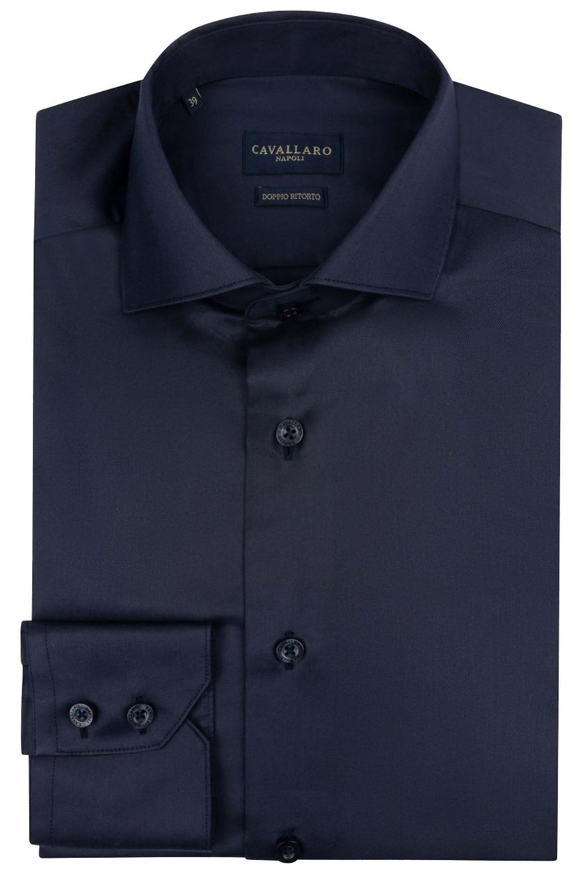 Cavallaro overhemd slim fit NOS widespread donkerblauw