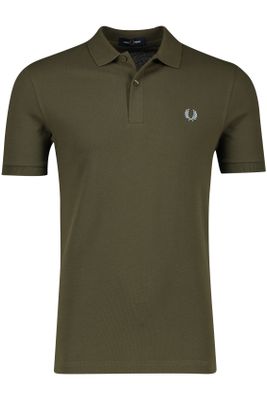 Fred Perry Fred Perry polo normale fit donkergroen effen katoen