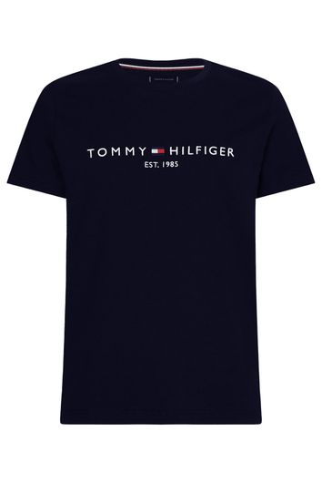 t-shirt Tommy Hilfiger donkerblauw ronde hals
