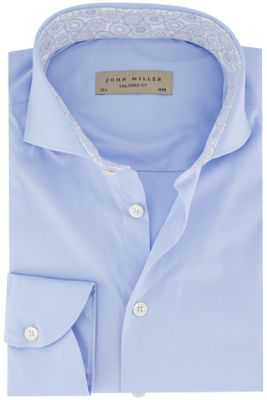 John Miller John Miller overhemd lichtblauw cutaway boord effen