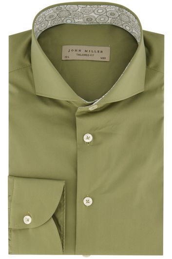 John Miller overhemd lichtgroen effen