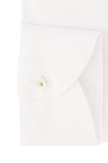John Miller overhemd mouwlengte 7 Tailored Fit normale fit wit effen katoen