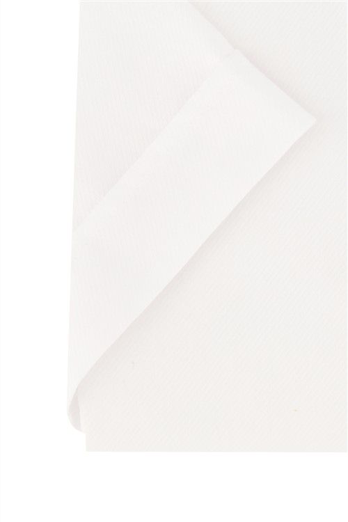 Ledub overhemd korte mouw Ledûb Modern Fit New normale fit wit effen katoen-stretch