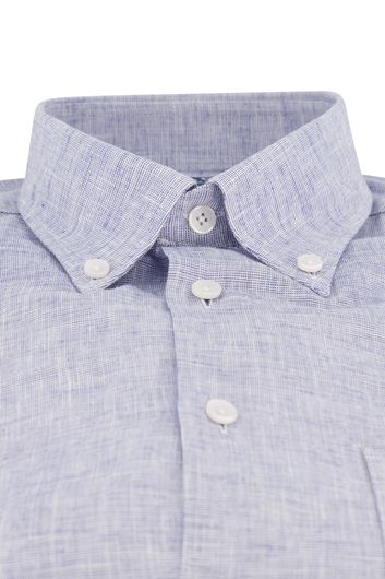 Ledub overhemd button-down blauw