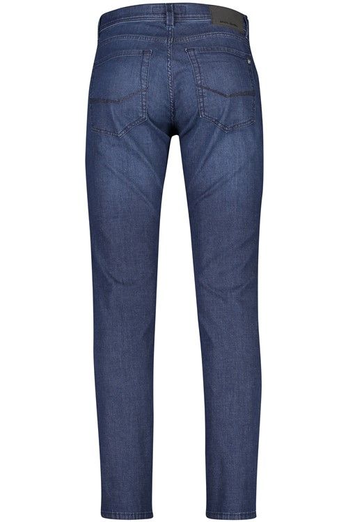 Pierre Cardin jeans donkerblauw effen denim zonder omslag