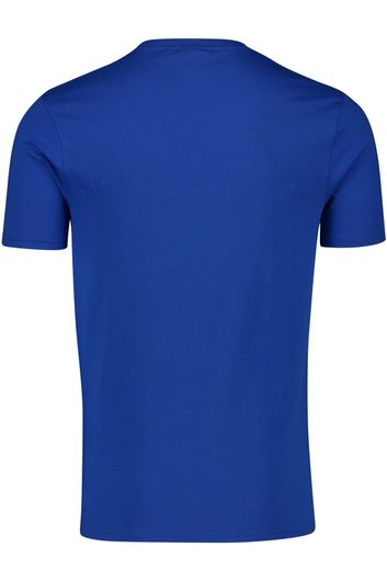 Lyle & Scott t-shirt blauw ronde hals katoen