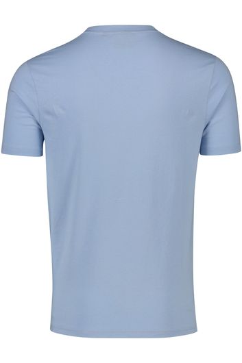 Lyle & Scott t-shirt lichtblauw ronde hals katoen