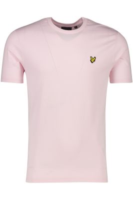 Lyle & Scott Lyle & Scott t-shirt roze ronde hals katoen