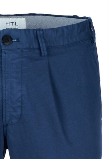 Hiltl pantalon Thurin nachtblauw  bandplooi