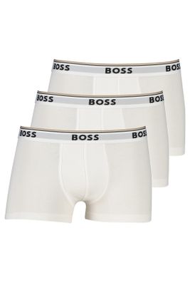Hugo Boss Hugo Boss boxershort wit effen 3-pack